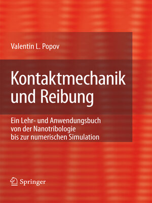 cover image of Kontaktmechanik und Reibung